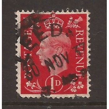 1937-47, 1d scarlet, Used Stamp, SG 463 #6