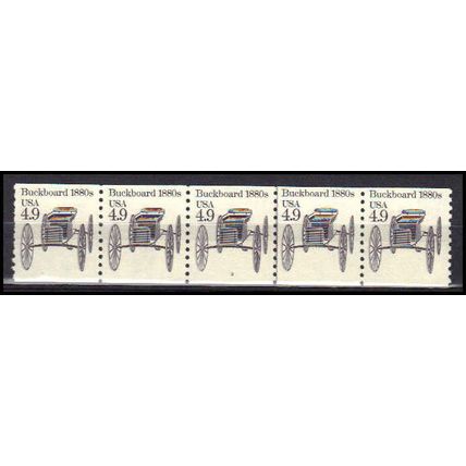 2124 4.9c Buckboard Very Fine MNH Dry Gum PNC 3/5 X0227