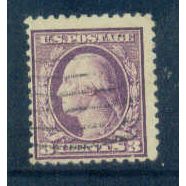 Used 502 3c George Washington Barely Clears A12037