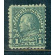 Used 581 1c Benjamin Franklin Average A16312