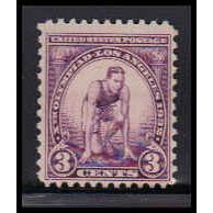 718 3c Runner Barely Clears MNH O3261