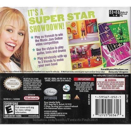 Nintendo DS - Hannah Montana: Music Jam (2007) *Complete w/Case & Instructions*