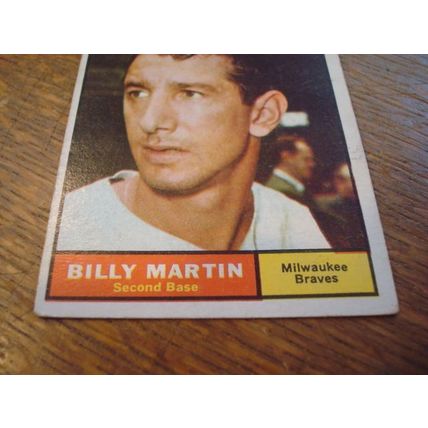 1961 Topps, BILLY MARTIN, #89, Braves