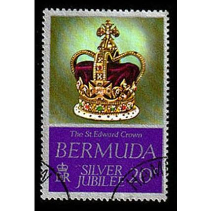 Bermuda 1977 Silver Jubilee 20c Used Stamp QE II