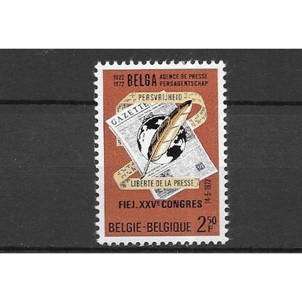 Belgium 1972 Freedom of Press MNH set S.G. 2273