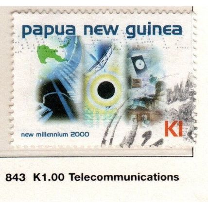 Papua New Guinea ASC 843 1999 New Millennium 1k ,used