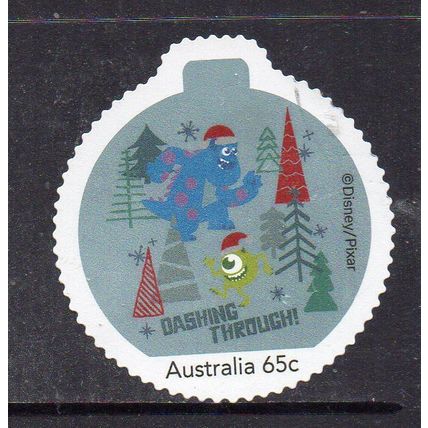 AUSTRALIA: DISNEY'S PIXAR, IT'S THE HOLIDAYS, USED SELF-ADHESIVE MY STAMP. 37