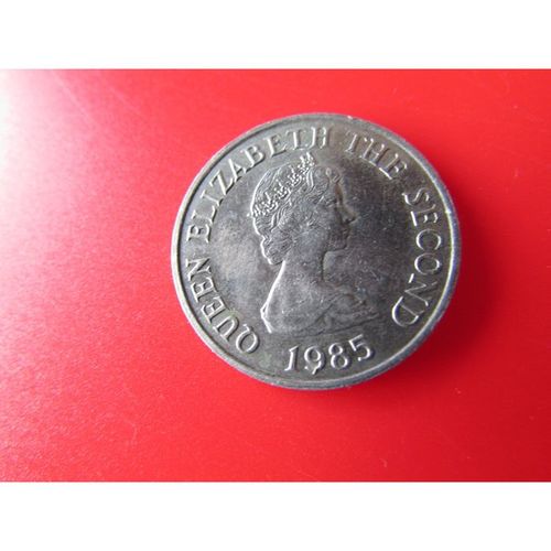 1985 QUEEN ELIZABETH II BAILIWICK OF JERSEY FIVE PENCE FREE POST. AT