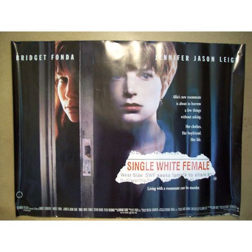 SINGLE WHITE FEMALE Bridget Fonda, Jennifer Jason Leigh1992 Quad Poster