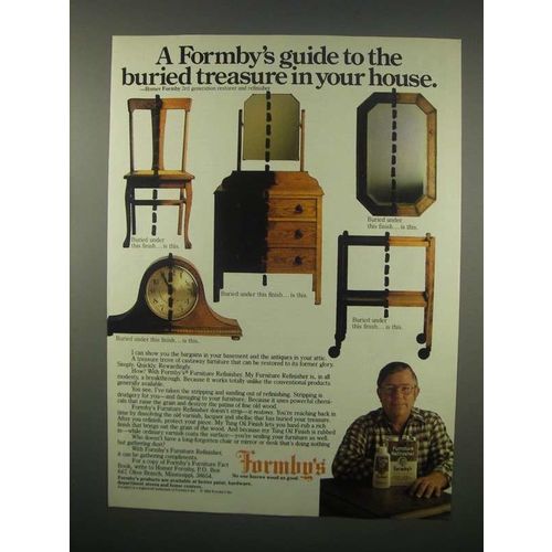 1982 Formby's Furniture Refinisher Ad - Buried Treasure