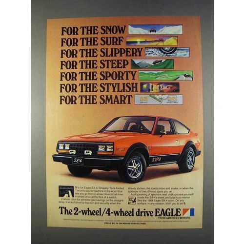 1982 American Motors Eagle SX-4 Ad - For the Snow
