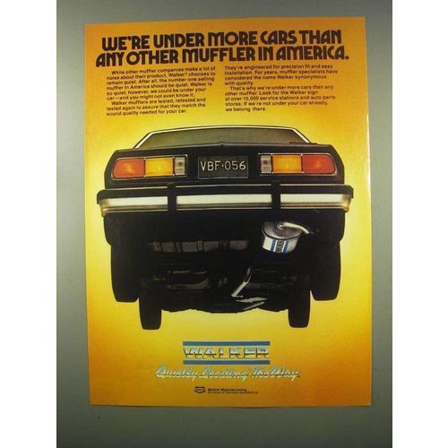 1981 Walker Muffler Ad - We're Under more Cars