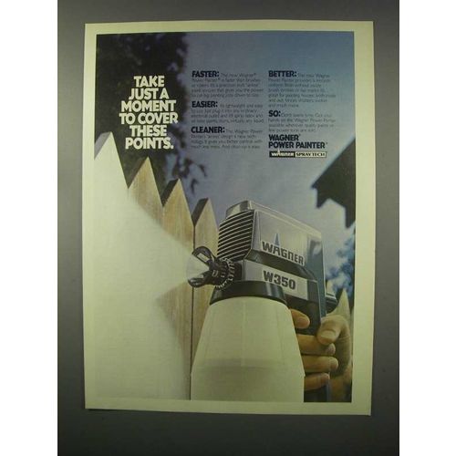 1981 Wagner W350 Power Painter Ad - Cover These Points