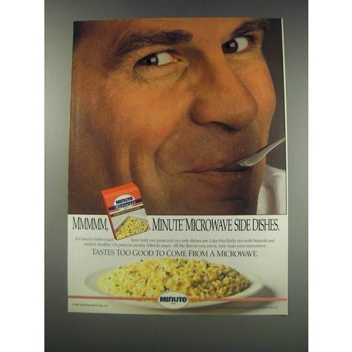 1991 Minute Microwave Side Dishes Ad - Mmmmm