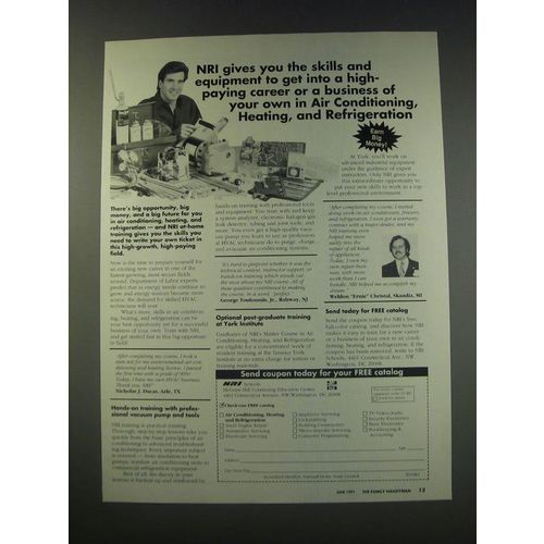1991 NRI Schools Ad - NRI gives you the skills and equipment