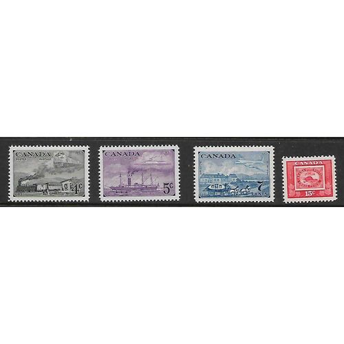 CANADA 1951 CANADIAN STAMP CENTENARY SG 436 / 439 SET 4 VALS M MINT