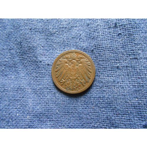 1909 (A) GERMANY 1 PFENNG COIN.