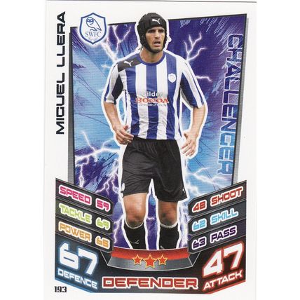 Match Attax Championship 2012/2013 193 Miguel Llera Sheffield Wednesday