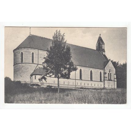 St Hedda's Church Egton Bridge Postcard 1947 North Yorkshire