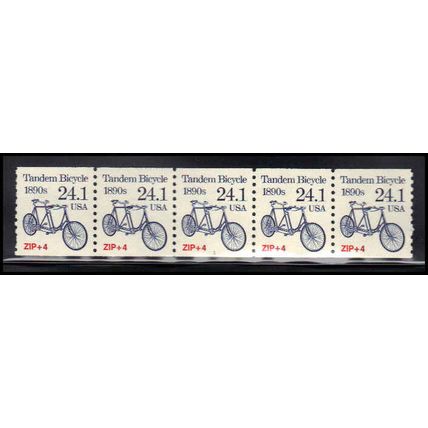 2266 24.1c Tandem Bicycle Very Fine MNH Dry Gum PNC 1/5 X1340