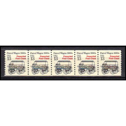 2258 13c Police Wagon Very Fine MNH Dry Gum PNC 1/5 X3107