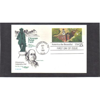 FDC Artmaster UX135 15c Independence Hall (Cachet-U/A) CV39317