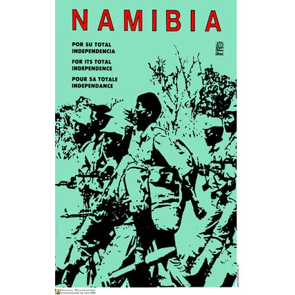 Political OSPAAAL Cold War poster.Namibia will WIN.African Independence art.a17