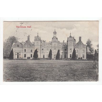 Thornham Hall Postcard 1905 Suffolk