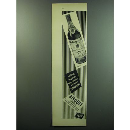 1949 Bisquit Cognac Ad - For the lady and gentleman