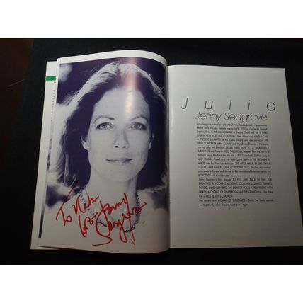 Hayley Mills & Jenny Seagrove Signed Dead Guilty Playbill/personal photo, London
