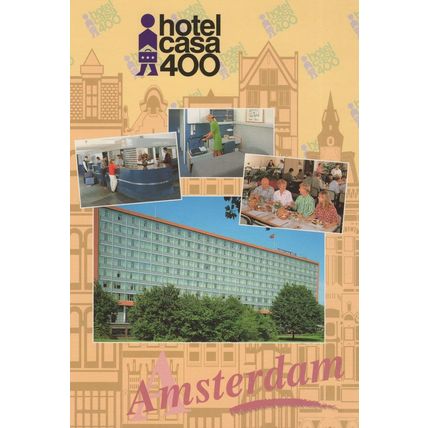 Hotel Casa 400 James Wattstraat Amsterdam Holland Postcard