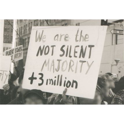We Are Not The Silent Majority American Politics March Rally Postcard