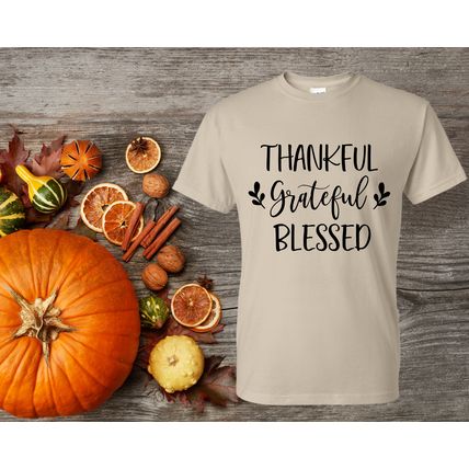 Thankful, Grateful, Blessed Tee