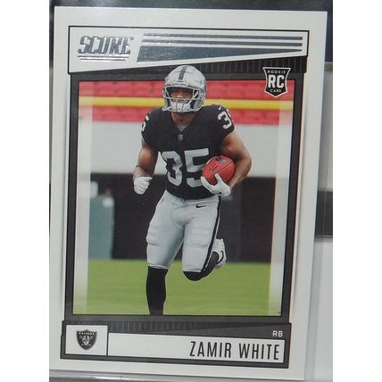2022 Panini Score ZAMIR WHITE (Las Vegas Raiders) Rookie Card #336