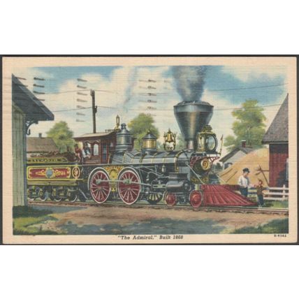 The Admiral Locomotive, 1951 - Monon Hoosier Line Postcard