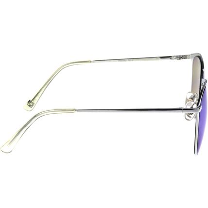 Foster Grant Maxblock Hailey Round Blue Mirror Sunglasses
