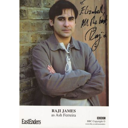 Raji James as Ash BBC Eastenders Hand Signed Cast Card Photo