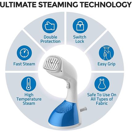 Clothes Steamer 1400 Watt Fast Heat Up Portable Handheld Garment Steamer For Tra