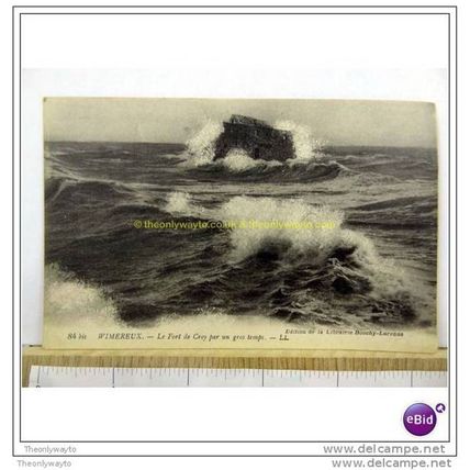 WIMEREUX, LE FORT DE CROY PAR UN GROS TEMPS, FRANCE, Postcard