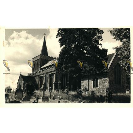 Great Bardfield Church, Essex, RP Shiffner, Postcard, 1971
