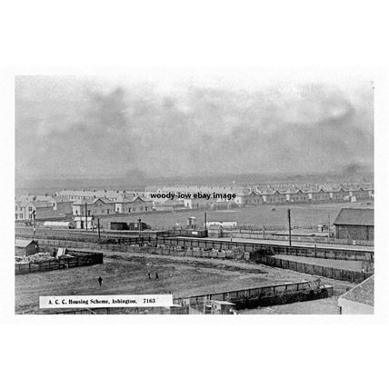 pt1461 - Ashington Station & New Housing , Northumberland - Print 6x4