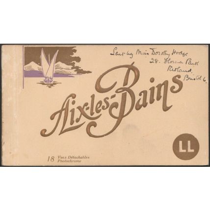 Aix-les-Bains, c.1920s - Carnet des 18 Cartes Postales - Lévy et Neurdein