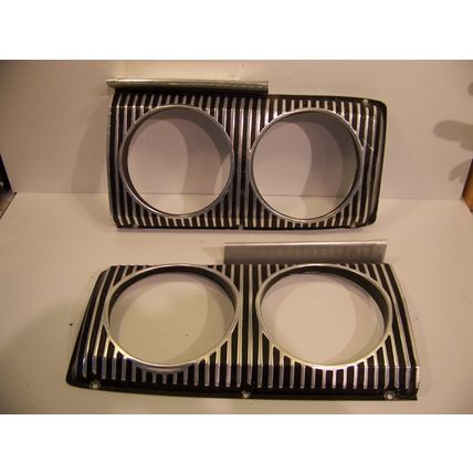 1967 DODGE CORONET 440 R/T HEADLIGHT BEZELS OEM PAIR