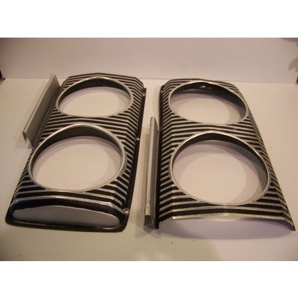 1967 DODGE CORONET 440 R/T HEADLIGHT BEZELS OEM PAIR