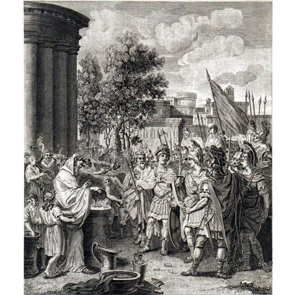 RECONCILEMENT OF IDOMENEUS 1793 John Barlow - Louis Fabritius Dubourg ETCHING