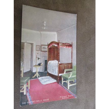 Raphael Tuck Postcard - Queen's Dolls House, Princess Royal b'room - Royalty