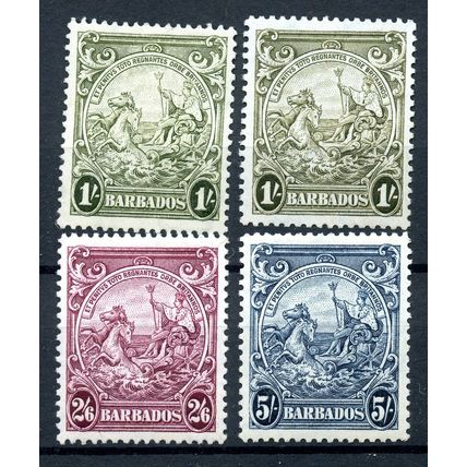 Barbados KGVI 1938 sg 255/6a - MH