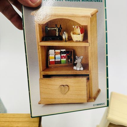 Country Treasure Dollhouse Furniture Wood Cabinet Item 7052 6.5” 1989 Miniature