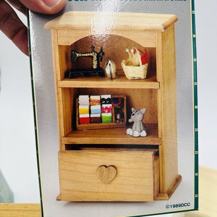 Country Treasure Dollhouse Furniture Wood Cabinet Item 7052 6.5” 1989 Miniature