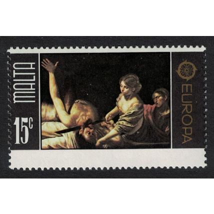 Malta 'Judith and Holofernes' Painting by de Boulogne 1975 MNH SG#544